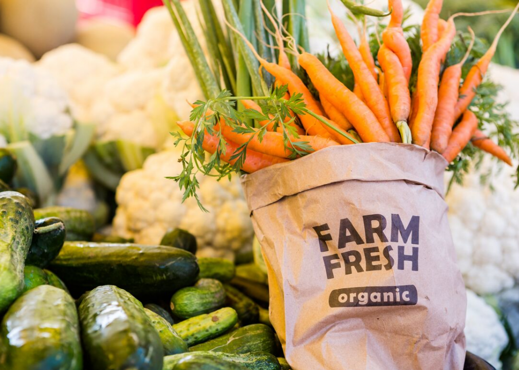 Less than 1% of US farmland is organic